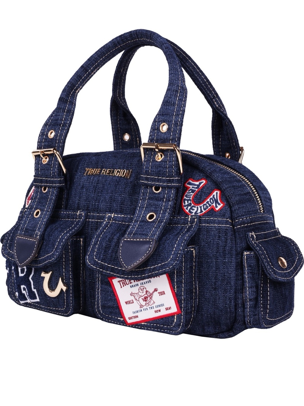 True Religion Multi-Patch Satchel - Picture 6 of 10